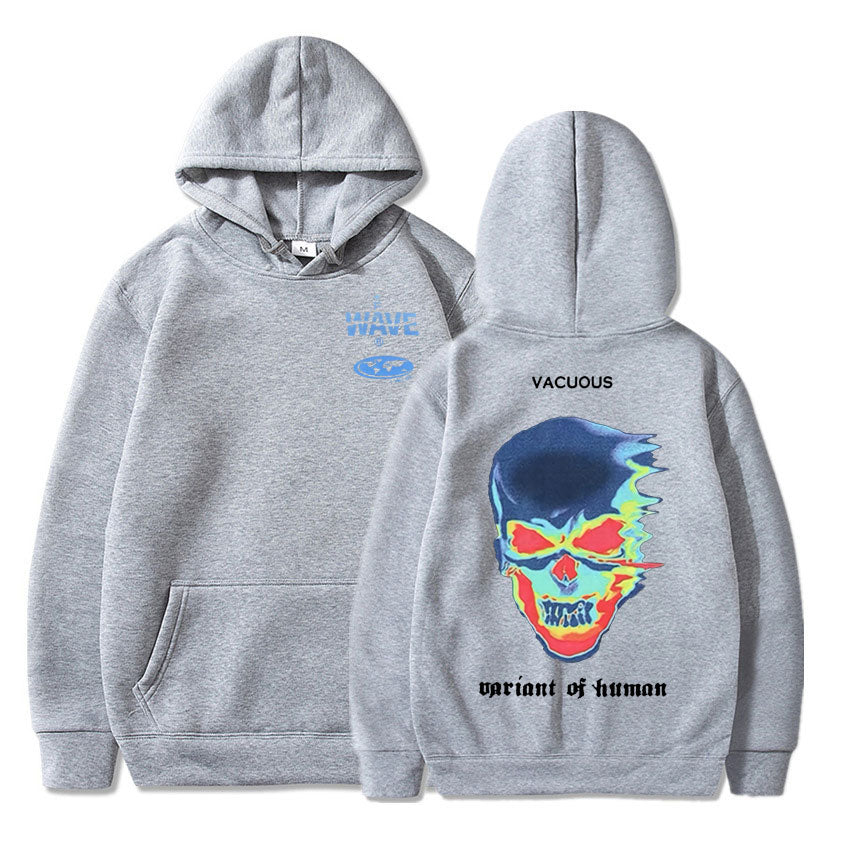 Voguable Hot Sale Fashion Creativity Design Skeleton Graphic Print Hoodie Men Women Fleece Cotton Hoodies Man Hip Hop Style Sweatshirt