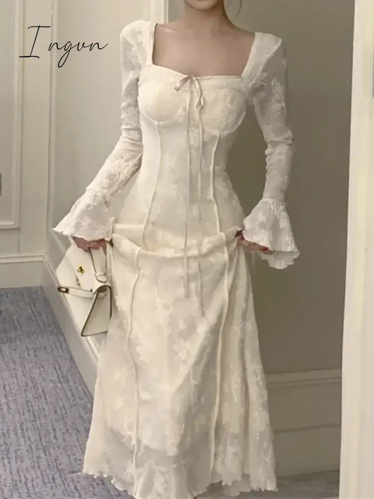 Elegant and Chic Women Casual Solid Party Dress Vintage A-Line Chic Birthday Prom Vestidos Female Clothes New Robe Mujers