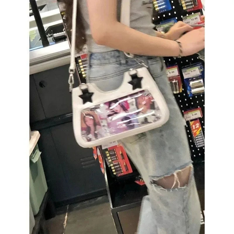 Ingvn  Y2k Womens Shoulder Bag Spice Girls High Street Handbag Fashion Street Girls Casual Sweet Designer Crossbody Bags