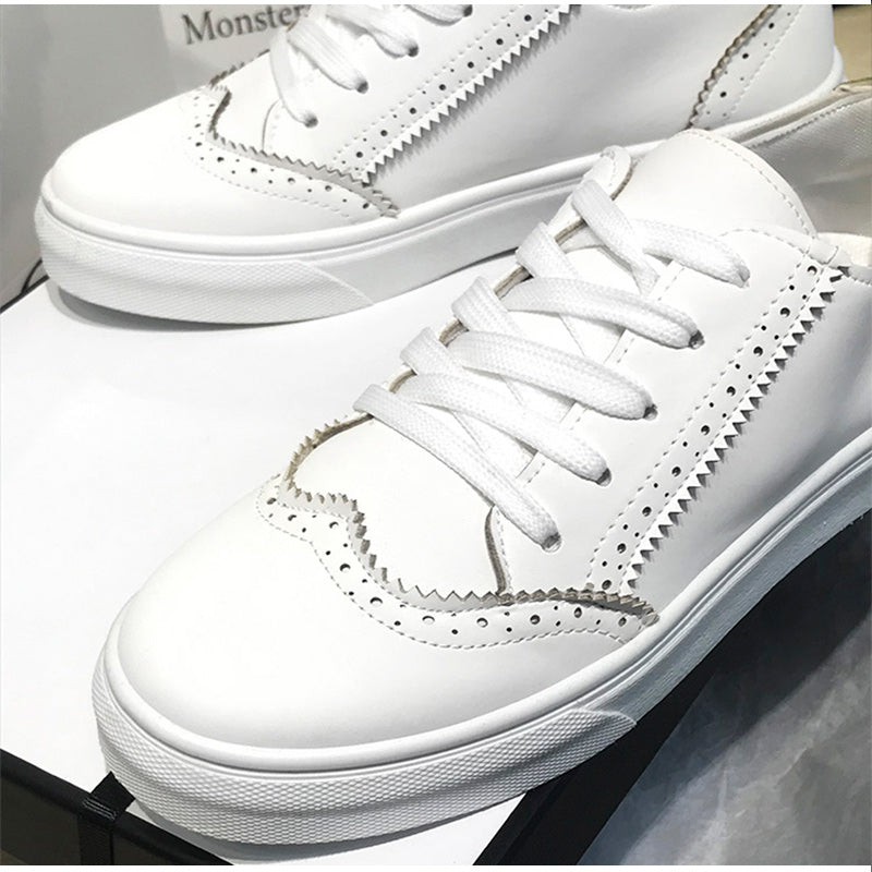 INGVN   Women's Sneakers Lace Up Ladies Flat Shoes for Women 2026 Autumn Vulcanized Shoes Comfort Fashion Woman Flats Shallow New