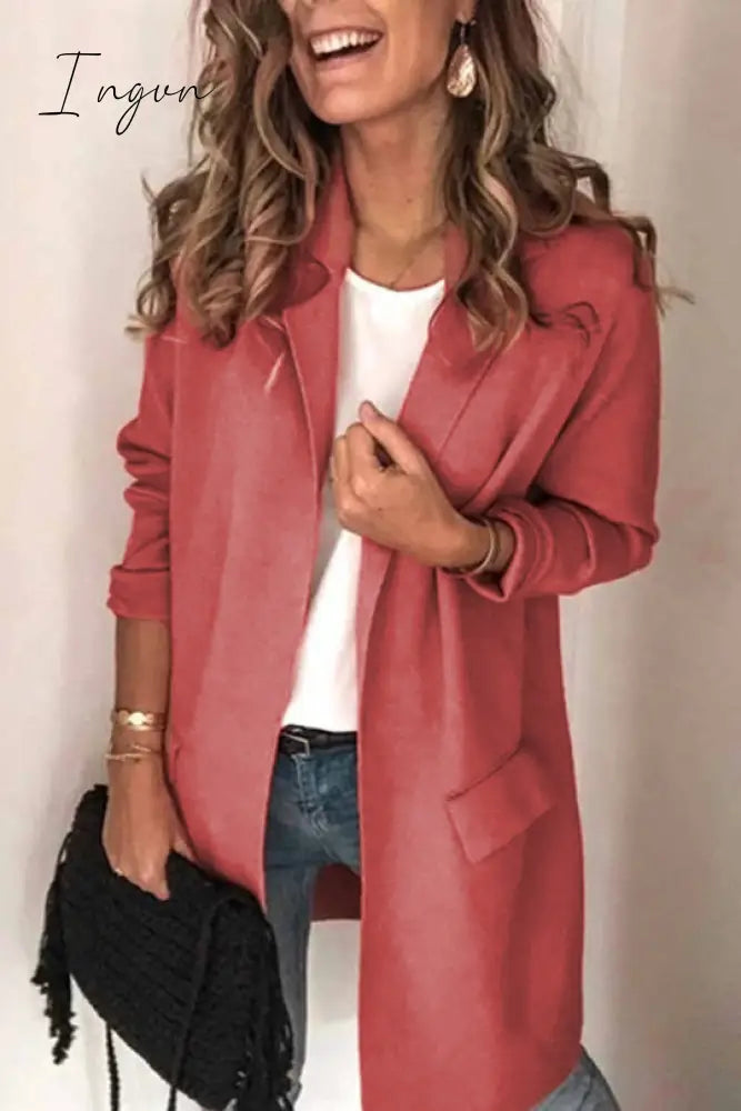 Ingvn -  Solid Color Long Sleeve Tops(5 Colors)