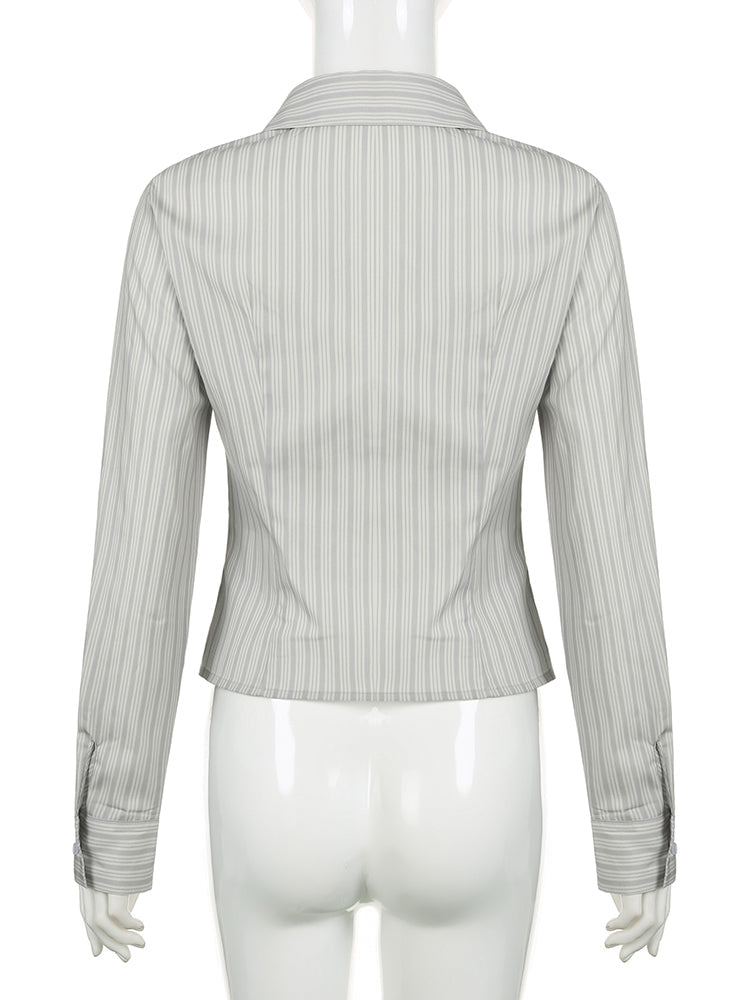 Women Y2K Sheer Mesh Crop Tops Long Flare Sleeve See Through Blouses Sexy Low Cut Cardigan Shirts Trendy Streetwear