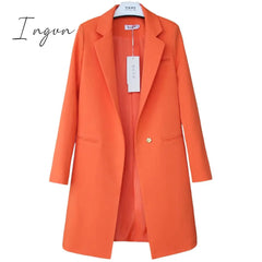 Ingvn - Spring Autumn Blazers Women Small suit Plus size Long sleeve jacket Casual tops female Slim Wild Blazers Windbreaker coat