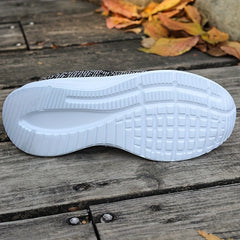 Women's Knitted Athletic Sneakers, Breathable Fabric Running Shoes, Non-slip Lightweight Sports Footwear, Casual Walking Shoes With Durable Sole