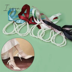 New Fashion Vintage Ribbon Bow Double Layered Anklet for Women Niche Design Charms Party Jewelry Vacation Gifts