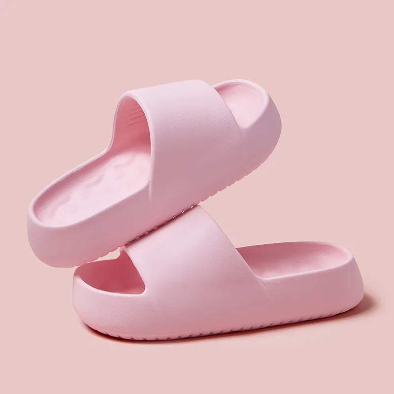 Ingvn  Eva Soft Sole Chunky Platform Slippers Women  Summer Thick Sole Cloud Slides Beach Sandals Woman Non-Slip Outdoor Flip Flops