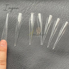 5Xl Extreme Long Stiletto Nails Full Cover Nails Artificial Acrylic False Nail Tips Press on Manicure Tool Accessories