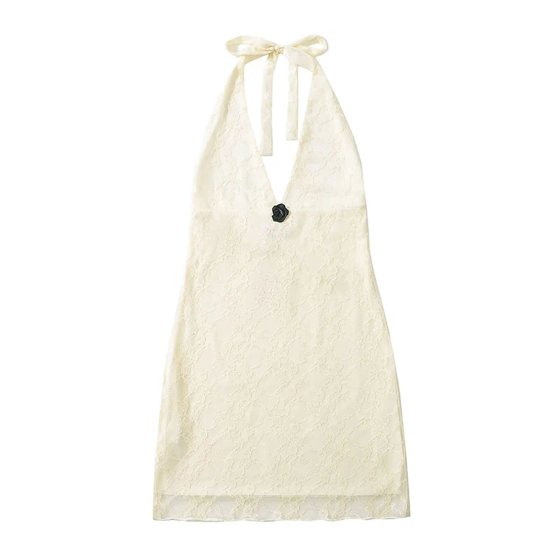 Sexy Package Hip Backless Halter Dress For Women Summer Club Party Robe New
