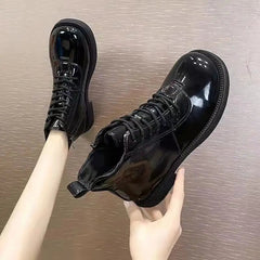Ingvn  Female Ankle Boots Waterproof Booties Elegant with Low Heels Footwear Round Toe Short Shoes for Women Work Y2k Autumn Trend