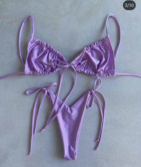Low Waist Bikini Triangle Swimwear Female String Swimsuit Women Print 2 Piece Suit Push Up Bathing Suit Swim Suit New