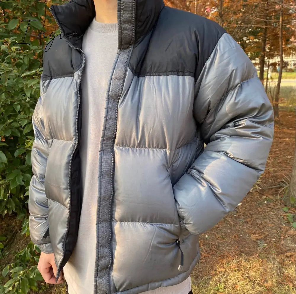 Ingvn - winter new couple outfit down jacket men's and women's trendy version of men's white duck down down jacket