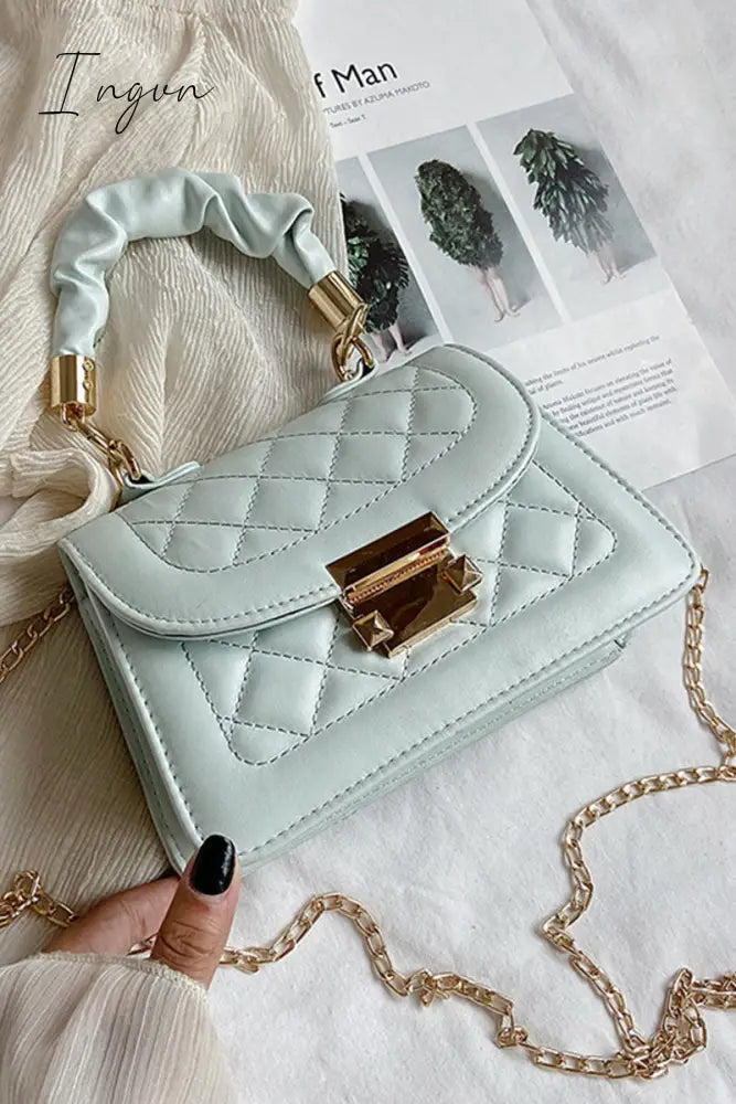 Ingvn - Fashion Casual Solid Patchwork Metal Accessories Decoration Chains Bags