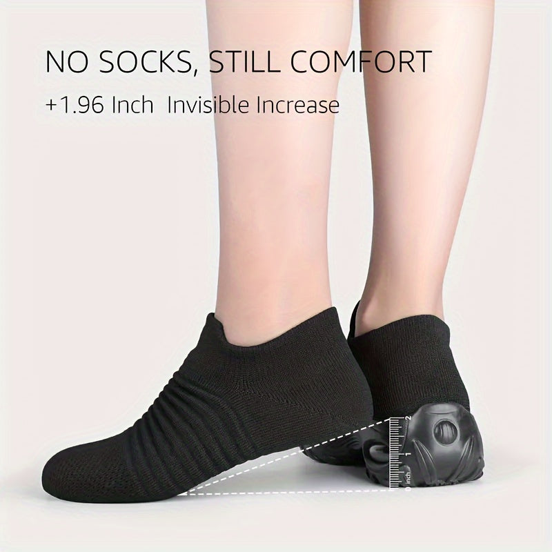 Comfortable Chic Women's Slip-On Sneakers - Lightweight, Breathable, Low-Top, All-Season Shoes with Solid Color, Plain Toe, and Durable PU Sole - Quanzhou Manufactured, Perfect for Casual Daily Wear