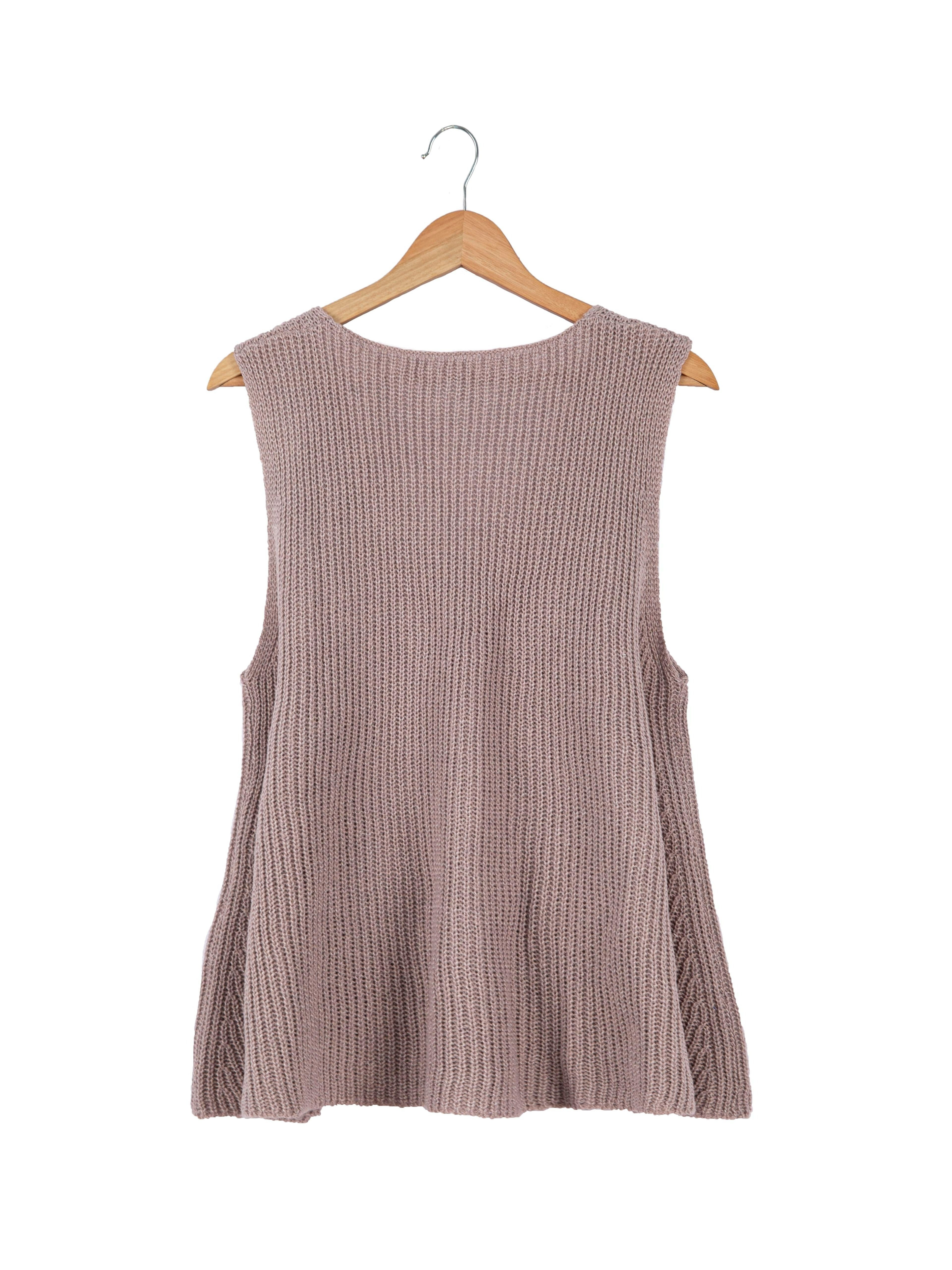 Chic Plus Size V-Neck Sweater Vest - Comfortable Stretch Fit for Daily Wear
