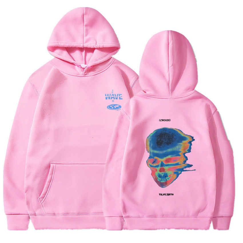 Voguable Hot Sale Fashion Creativity Design Skeleton Graphic Print Hoodie Men Women Fleece Cotton Hoodies Man Hip Hop Style Sweatshirt