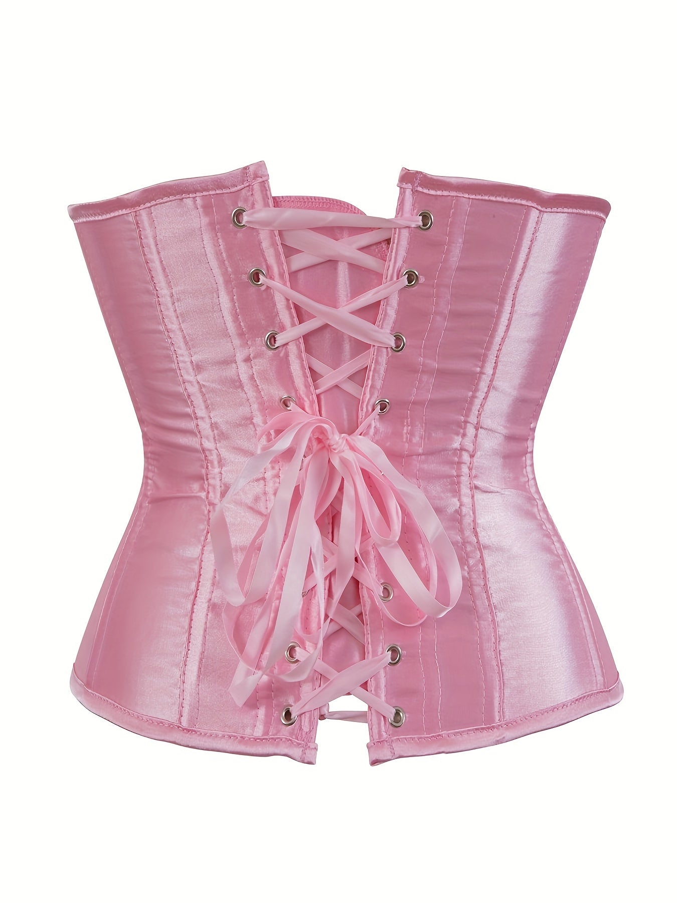 Women's Exquisite Lace-Up Corset Bustier - Slimming Waist Trainer, Body Shaper, Comfortable Shapewear, Adjustable Straps, Lingerie for Hourglass Figure, Postpartum Recovery, Back Support, and Everyday Wear