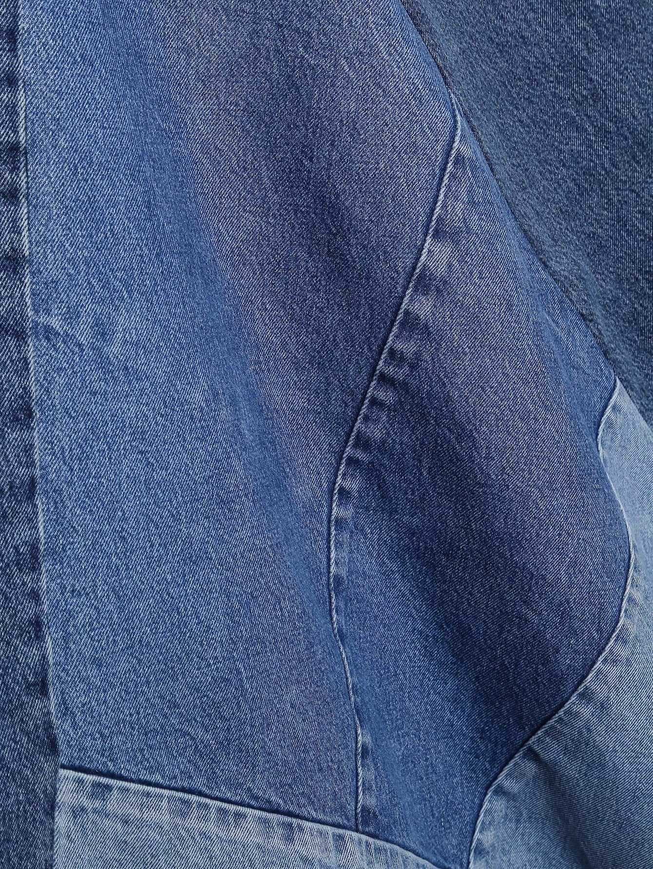 Voguable  denim skirt  spring new women's clothing Versatile fashion high waist contrast color patchwork casual denim skirt series