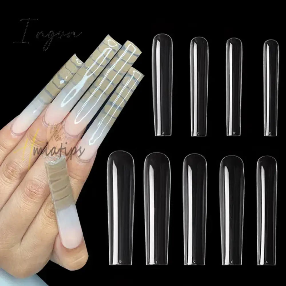 5Xl Extreme Long Stiletto Nails Full Cover Nails Artificial Acrylic False Nail Tips Press on Manicure Tool Accessories