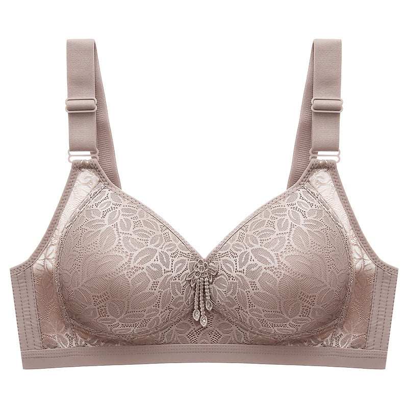 Plus Size Ladies Bra Thin No Steel Ring Comfortable Breathable Bra Adjustable Underwear Push Up Sexy Women Lingerie Bra BC Cup
