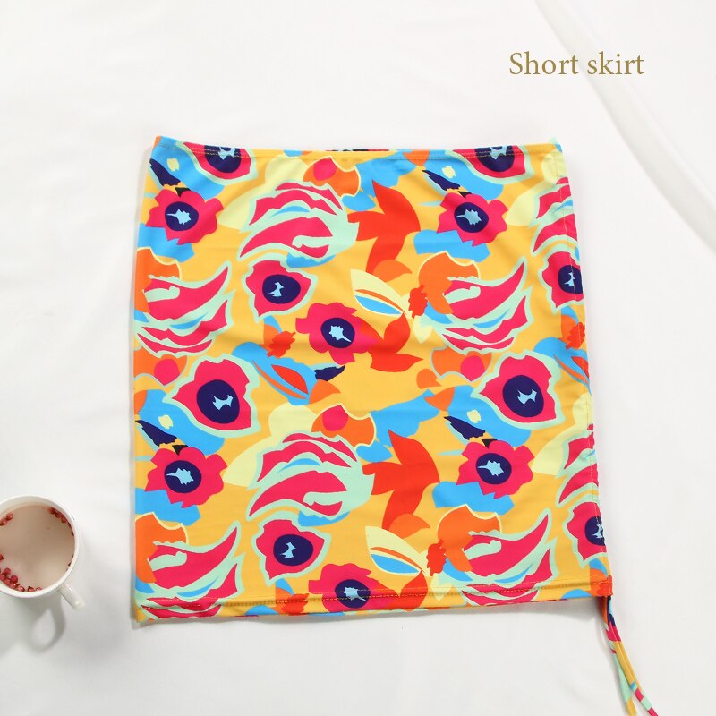 Floral Print Swimsuit Women Bathing Suit Bikinis Biquini High Cut Swimwear Sexy Push Up Bikini Set Feminino Beach Outing