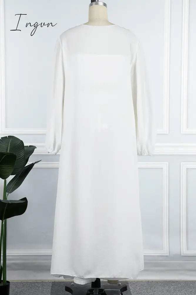 Ingvn - Fashion Casual Solid With Belt Strapless Three Pieces(4 colors)