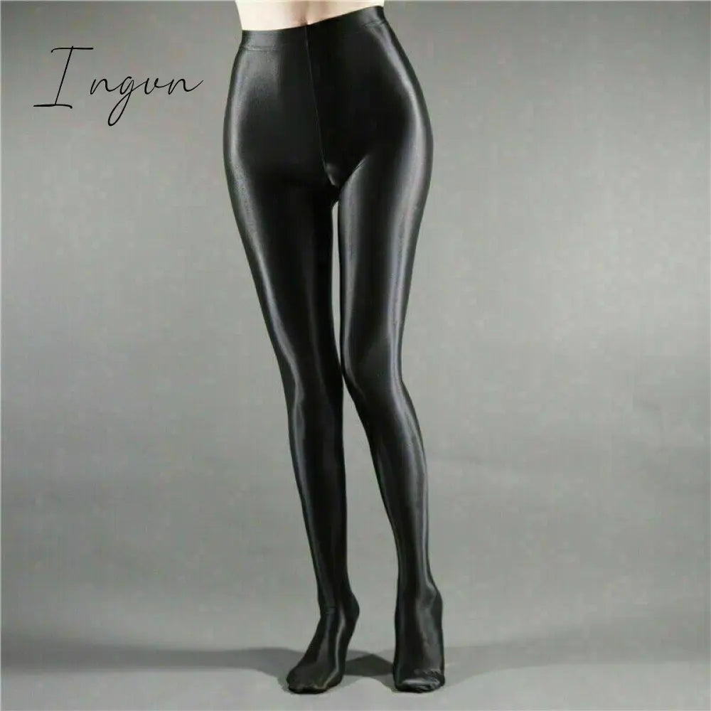 Ingvn - high quality Women High Gloss Pantyhose Tights Elastic Oil Shiny Glossy Stockings Hosiery Plus Size Black Red Blue White