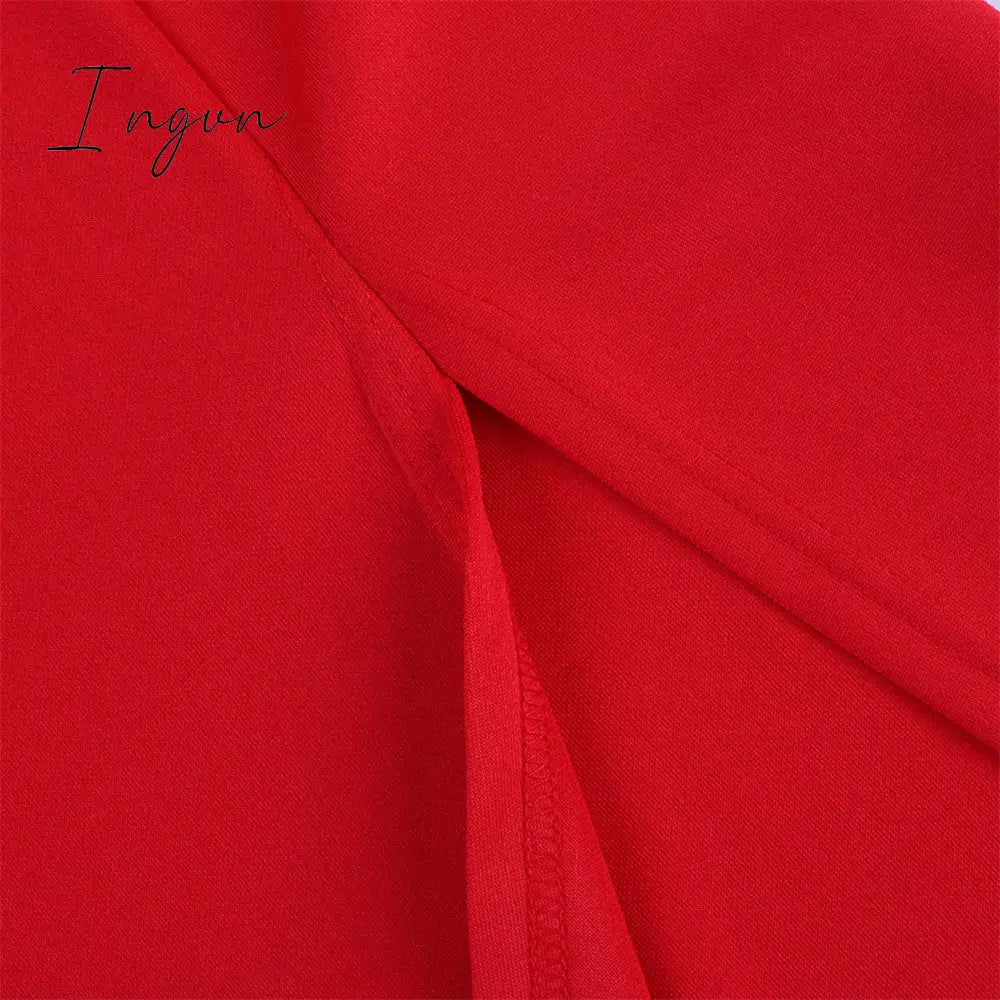 Ingvn - Elegant Dresses for Women Summer One Shoulder Maxi Dress Bodycon Sexy Black Long Fomal Wedding Evening Party Dress Fashion