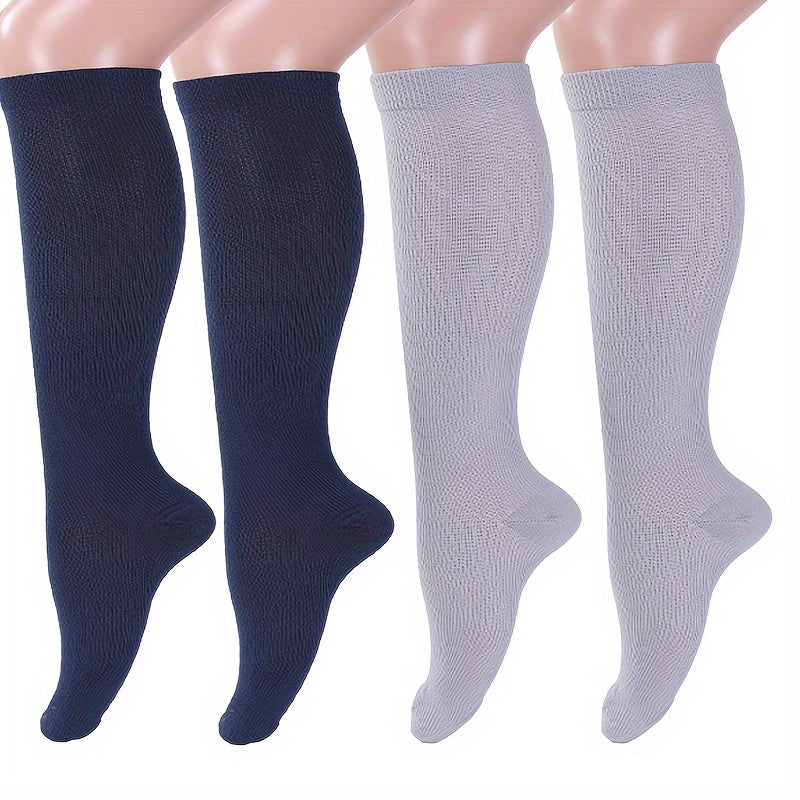 4 Pairs Copper Compression Socks For Women And Men Circulation Support For Medical, Running, Nursing, Athletic