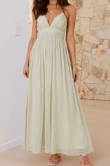 Ruched V-Neck Cami Dress