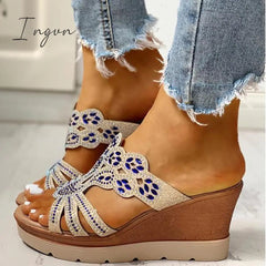 Ingvn - Platform Wedge Casual Sandals