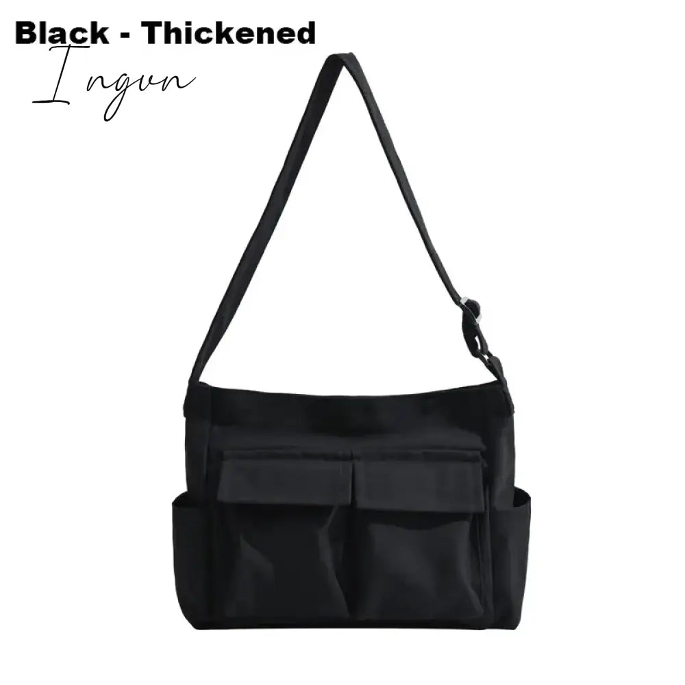 Ingvn - Women Vintage Handbag Canvas Teenager Shoulder Tote Bags Messenger Bags Ladies Casual Handbag Crossbody Purse