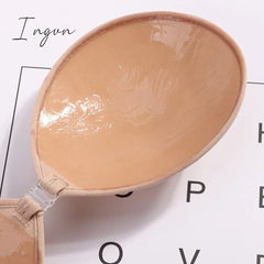 Ingvn - Sexy Women Invisible Push Up Bra Self-Adhesive Silicone Bust Front Closure Sticky Bra 1/2Pcs Backless Strapless Bra