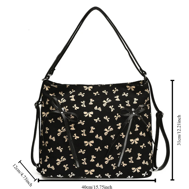 Ingvn  Fashion Shoulder Bag Tote Armpit Bag Female Summer New Korean Style Simple-Decorated Backpack For Commuter