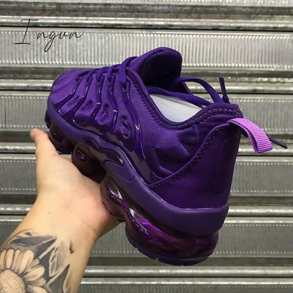 Ingvn - Plus Air Cushion Purple Sneakers