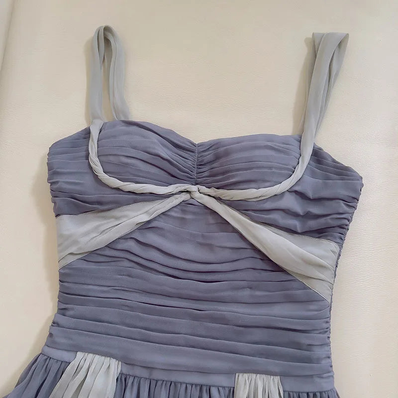 Fashion Women Dress Sleeveless Strapless Lace Patchwork Female Summer Party Dresses New Tide 3QW1315