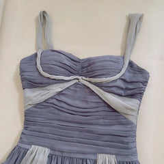 Fashion Women Dress Sleeveless Strapless Lace Patchwork Female Summer Party Dresses New Tide 3QW1315