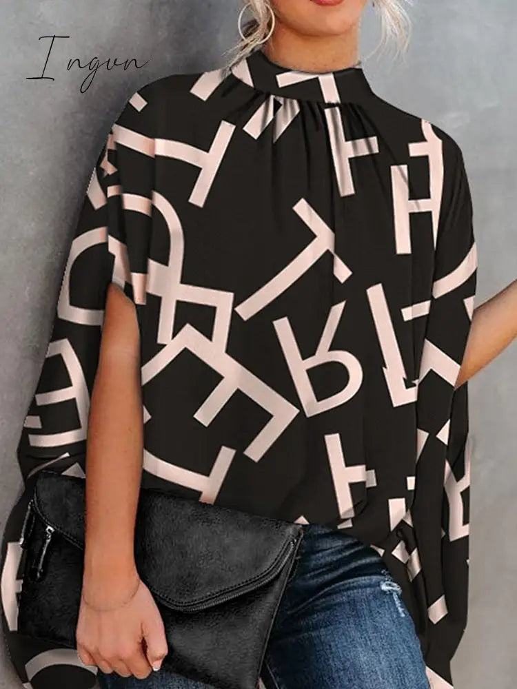 Ingvn - Summer Short Sleeve Loose Top Femme Blouse Women Fashion Casual Womens Tops And Blouses Ladies Print Shirt Shirts Elegant
