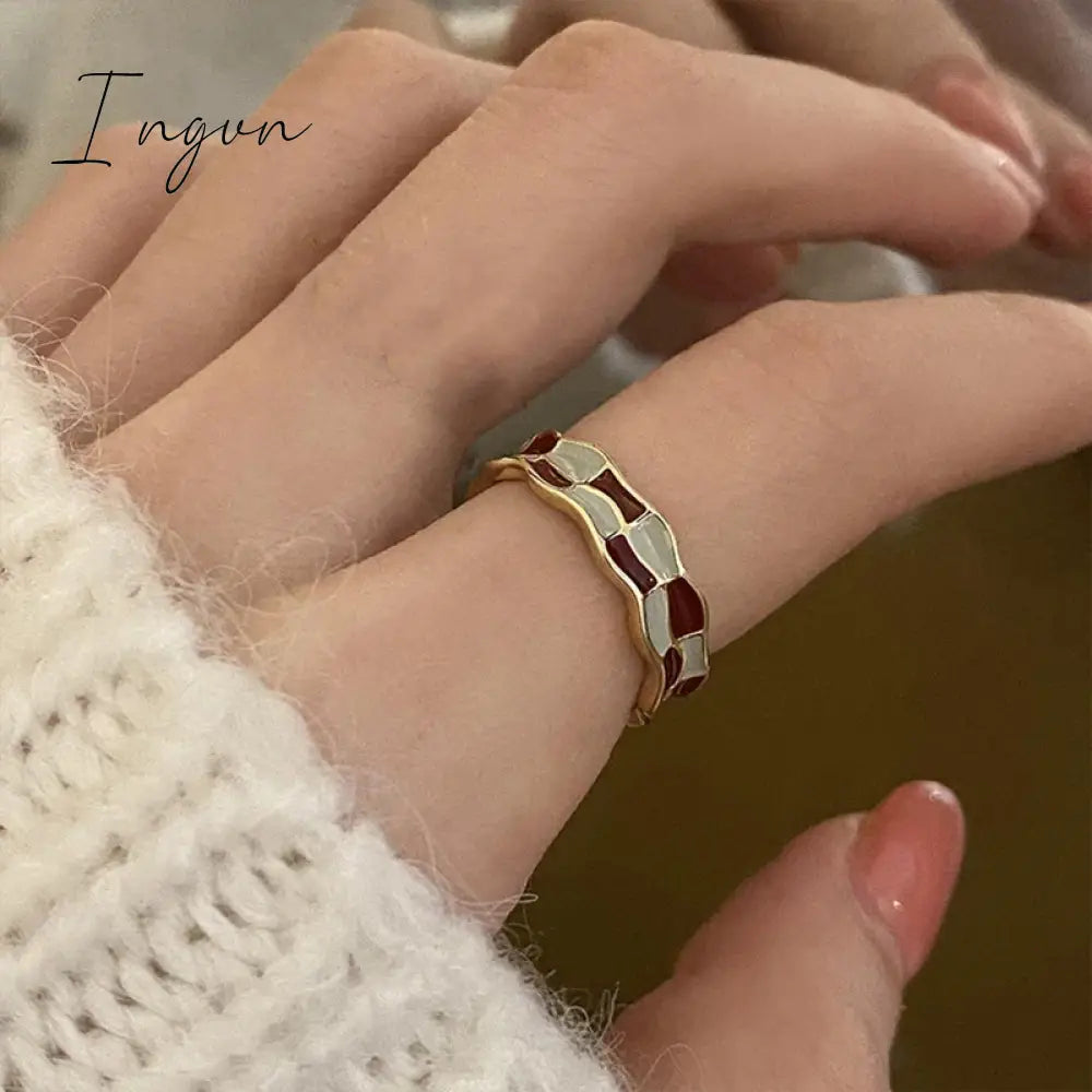 Y2K Jewelry Irregular Bowknot Rings For Women Girls Charm Colorful Zircon Natural Stone Wedding Bridesmaid Rings Finger bague