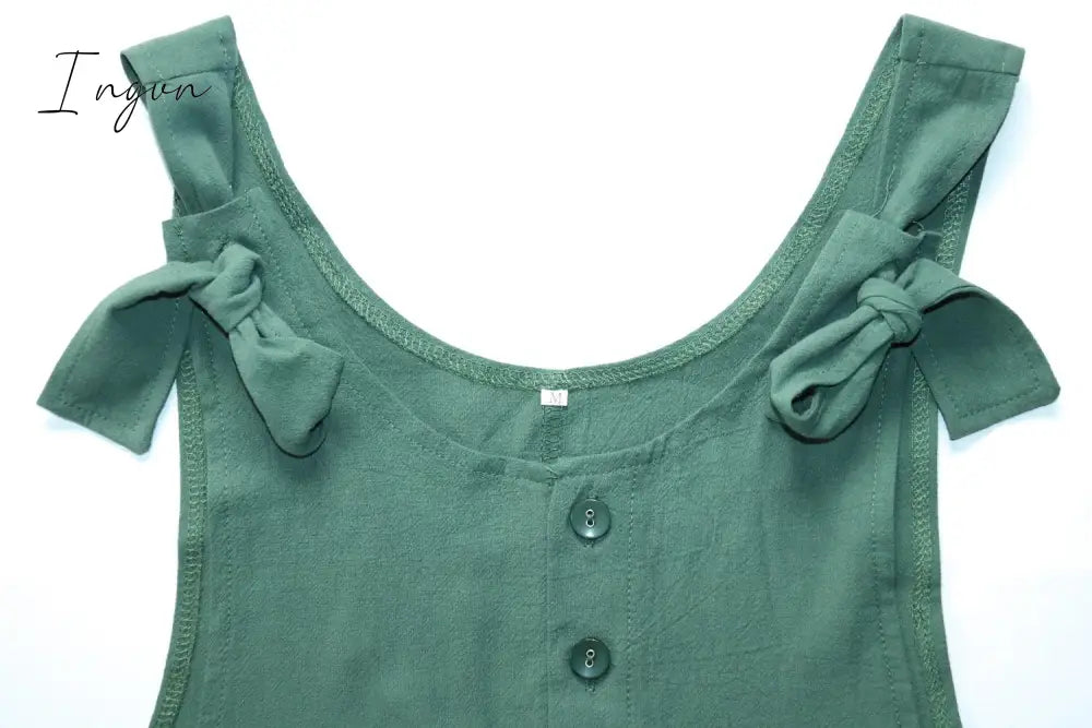 Ingvn - Cotton Pocket Jumpsuit(3 Colors)