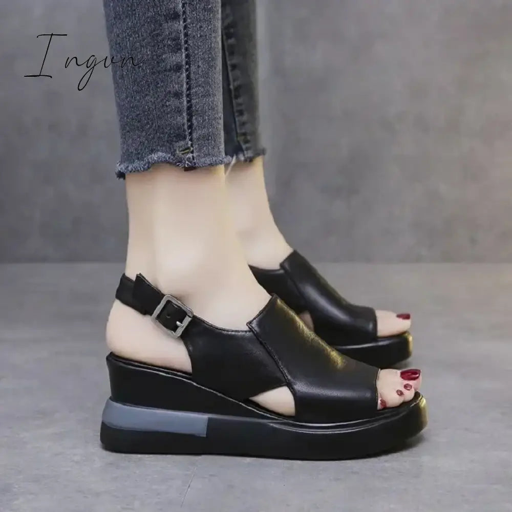 Ingvn - Naked Feet Wedge Sandals