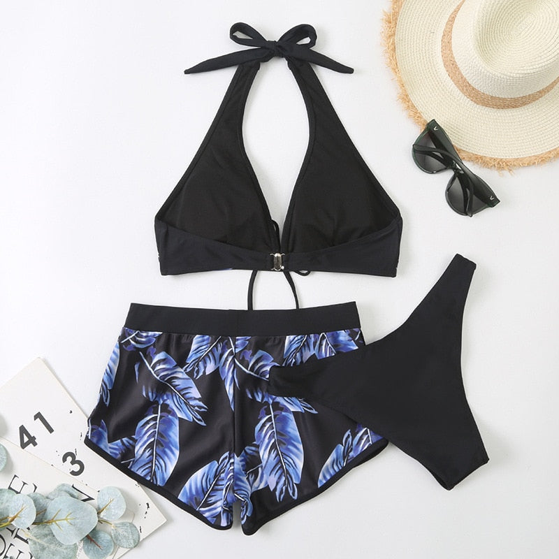 Sexy Bikini  Woman Swimsuit Women Swimwear Push Up Bikini Set Patchwork Biquini 3 Piece Summer Beach Bathing Suit Swim Wear