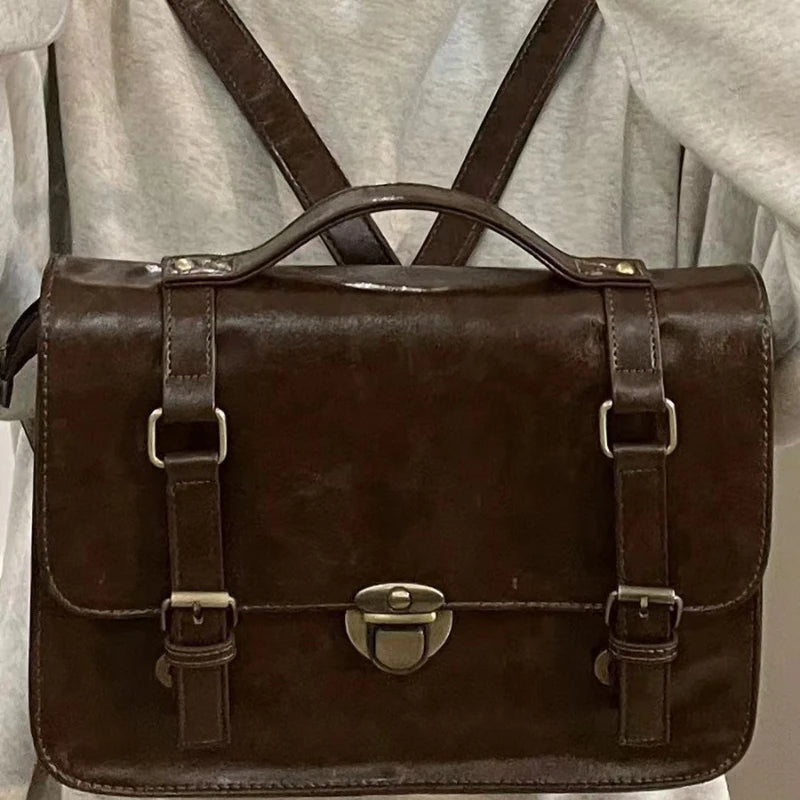 INGVN  Japanese Students Vintage Women Handbags Crossbody Streetwear Preppy Y2k Fashion Messenger Bag Trendy All Match Casual Backpacks