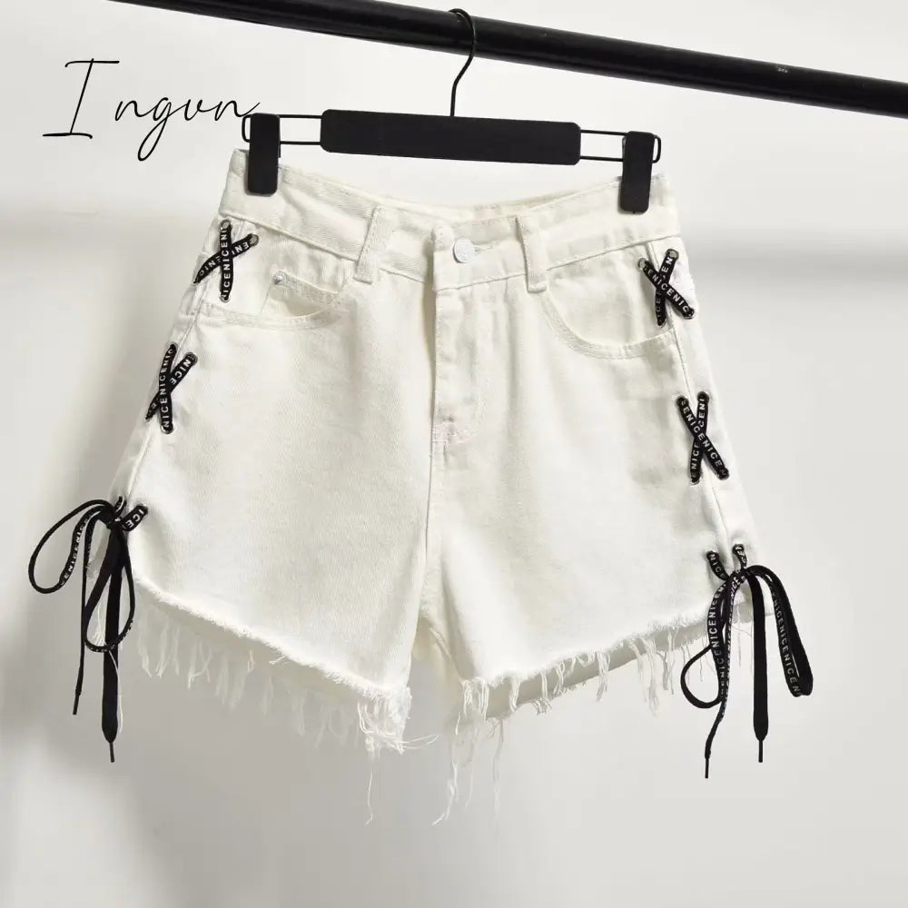 Ingvn - 2 Pieces Shorts Sets Summer Sweet Korean Off Shoulder Tops And Shorts 2 Pieces Sets Women Clothing Two Pieces Outfits Plus Size