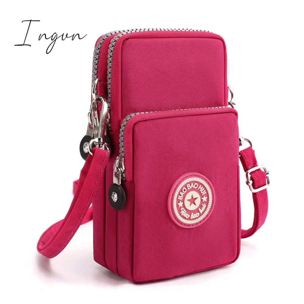 Ingvn - Shoulder Bag Nylon Women Mobile Phone Bag Mini Female Messenger Purse Lady Wallet Small CrossBody Bag Women Handbag Сумка Женска