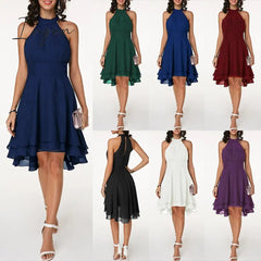 Ingvn - Slim fit round neck sleeveless dress