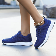 Comfortable Fabric Upper Summer Running Shoes for Women - Lightweight, Stabilizing, and Breathable - Perfect for Jogging, Tennis, and Everyday Wear