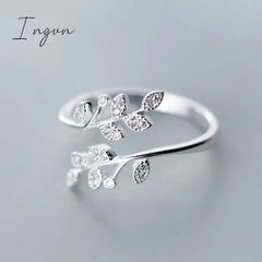 Simple Fashion Silver Color Feather Dolphin Adjustable Ring Exquisite Jewelry Ring For Women Party Wedding Engagement Gift