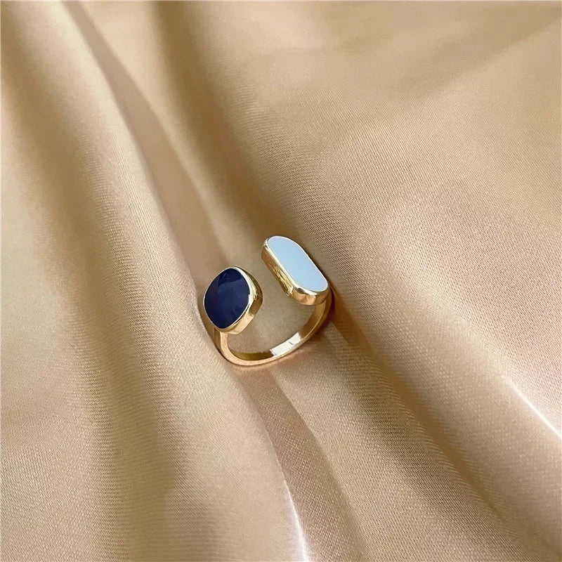 INGVN  Stainless Steel Simple Smooth Metal Heart Ring for Women Men Y2K Trendy Ring Korean Elegant Party Jewelry Couple Gifts