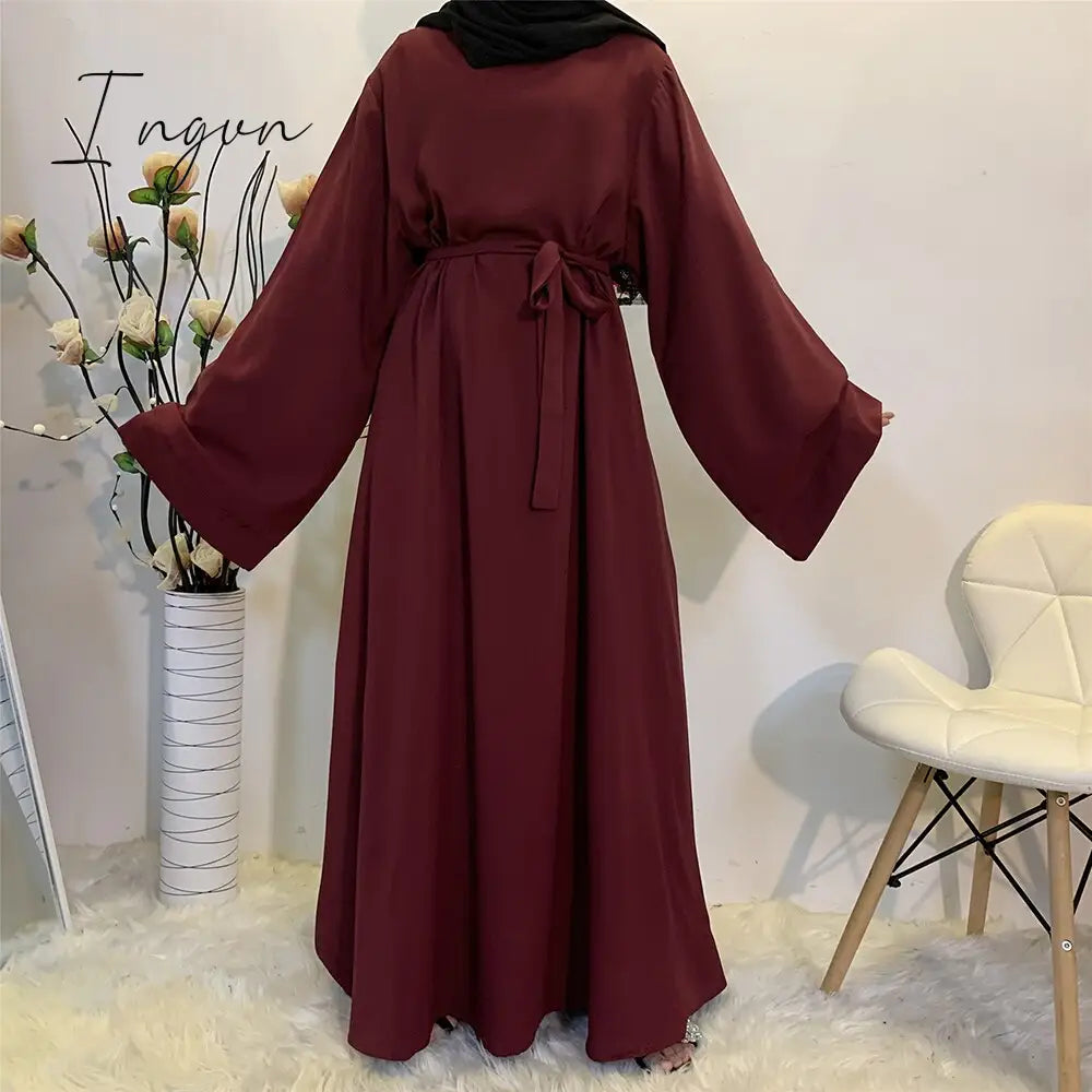 Ingvn - Outfits 2023 Fashion Trends Abaya Dubai Turkey Muslim Fashion Hijab Dress Kaftan Islam Clothing African Maxi Dresses For Women Vestido Robe Musulman De Mode