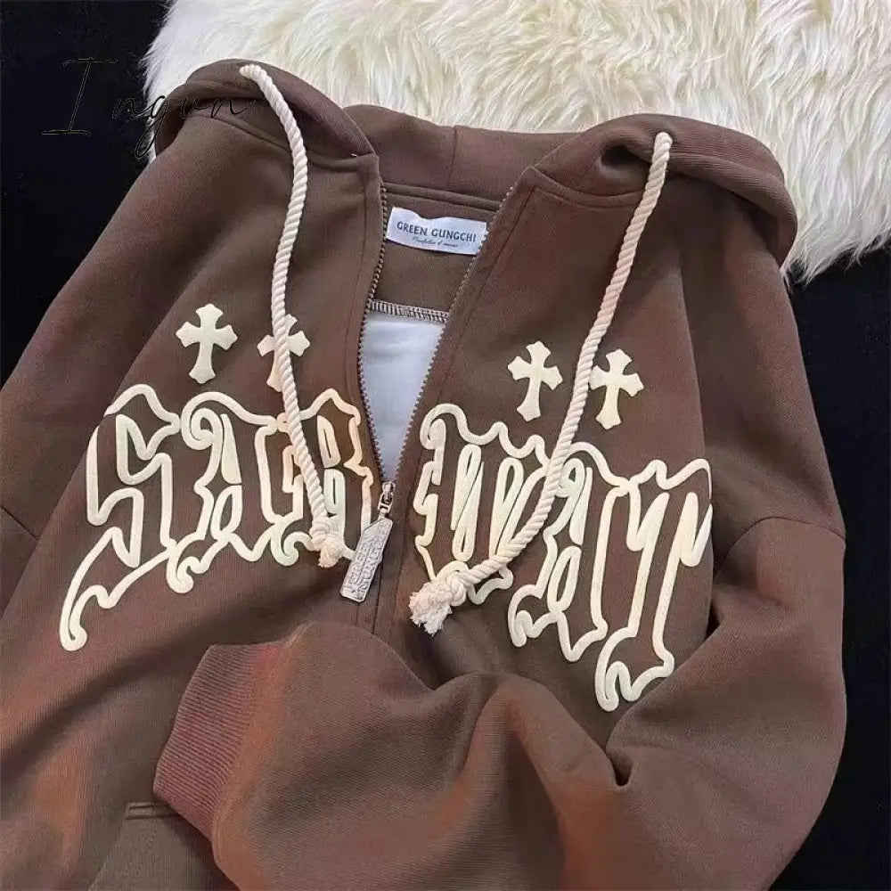 Ingvn - Alt Cute Zip Up Hoodie